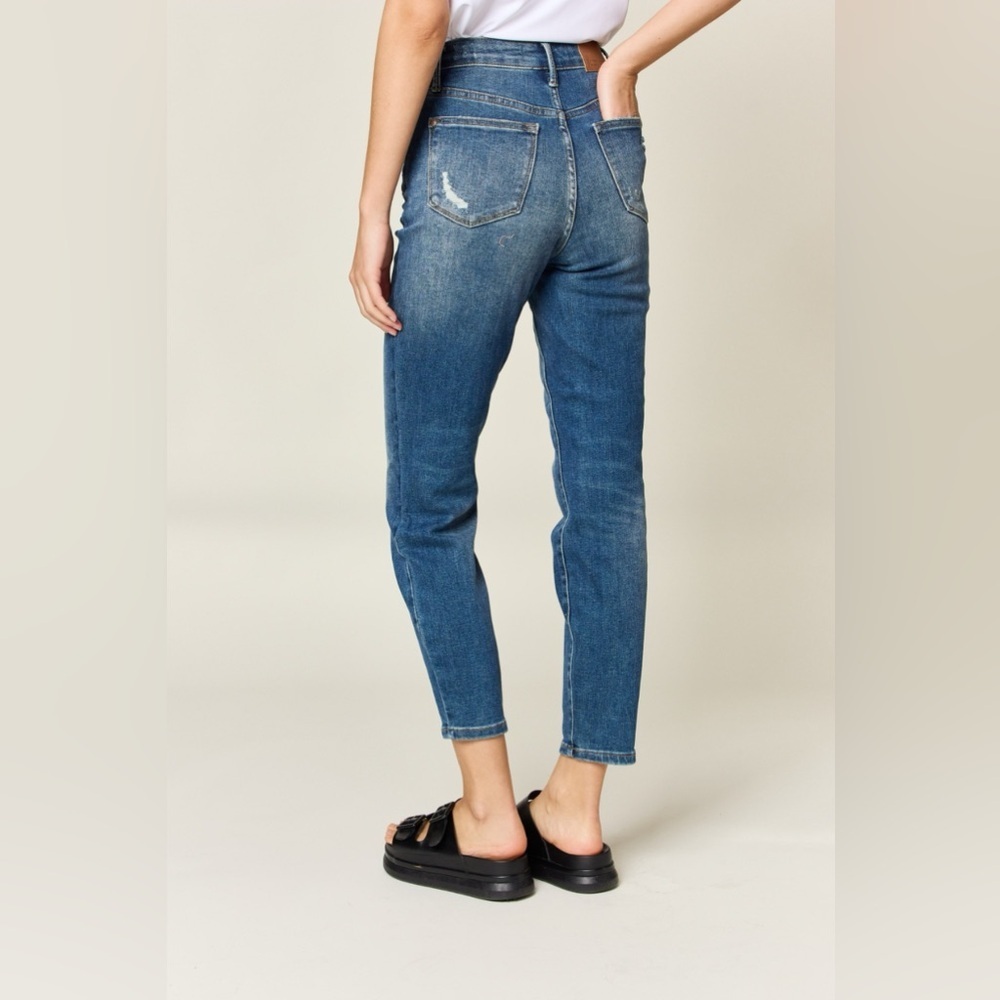 Judy Blue Tummy Control High Waist Slim Jeans​​ - Picture 4 of 7